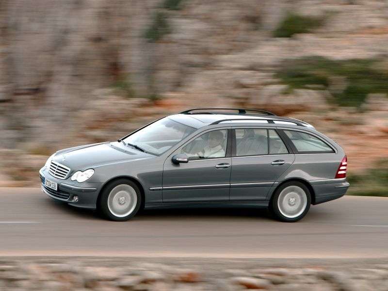 Mercedes Benz Klasa C W203 / S203 / CL203 [zmiana stylizacji] kombi 5 drzwiowy. C 180 Kompressor MT (2004 2007)