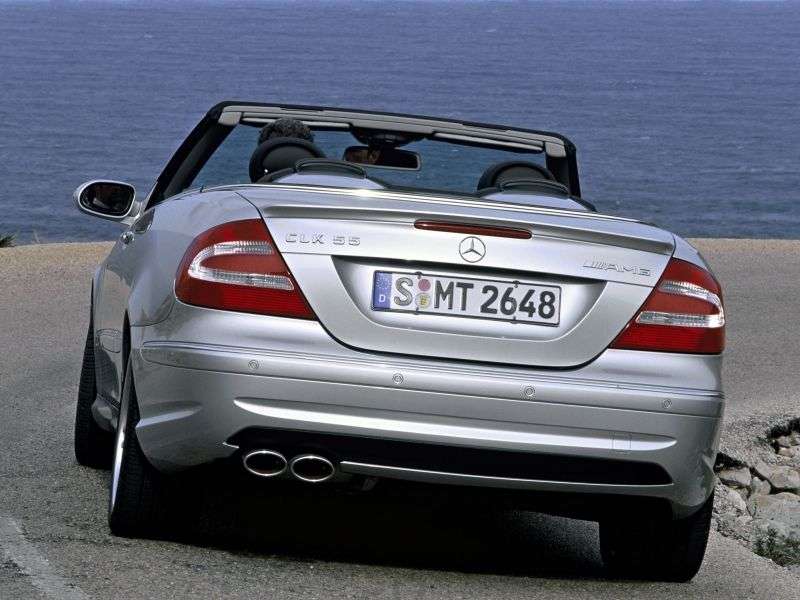 Mercedes Benz CLK Class C209 / A209AMG 2 drzwiowy kabriolet CLK 55 AMG AT (2003 2006)