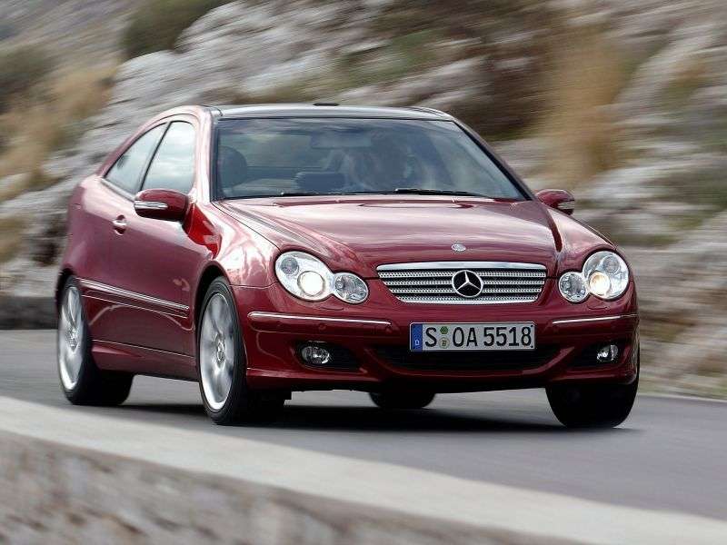 Mercedes Benz Klasa C W203 / S203 / CL203 [zmiana stylizacji] coupe C 230 Kompressor AT (2004 2005)