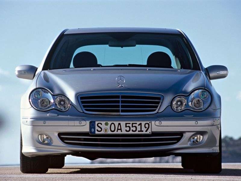 Mercedes Benz C Class W203 / S203 / CL203 [restyling] 4 door sedan. C 200 Kompressor AT (2004–2006)