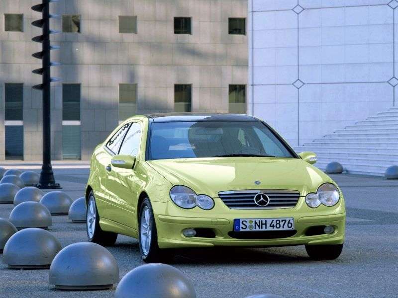 Mercedes Benz C Class W203 / S203 / CL203 coupe 3 bit. C 200 Kompressor AT (2002–2004)