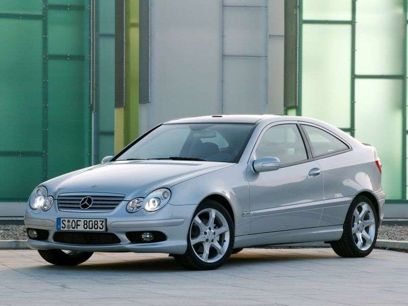 Mercedes Benz C Class W203 / S203 / CL203 [restyling] coupe C 180 Kompressor MT (2004–2008)