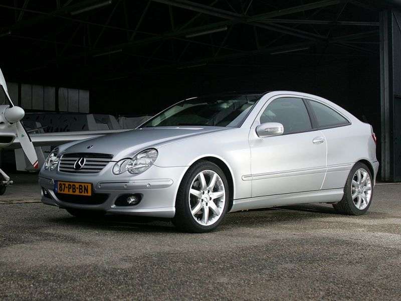 Mercedes Benz Klasa C W203 / S203 / CL203 [zmiana stylizacji] coupe C 230 Kompressor AT (2004 2005)