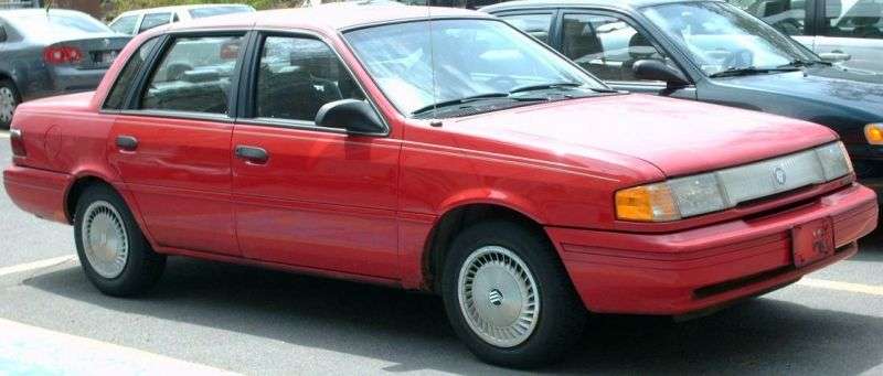 Mercury Topaz 1st generation [2nd restyling] 2.3 MT AWD sedan (1988–1991)