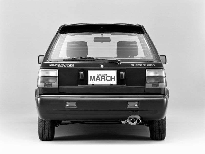 Nissan March K10 [2nd restyling] Super turbo hatchback 3 dv. 0.9 MT (1989–1991)