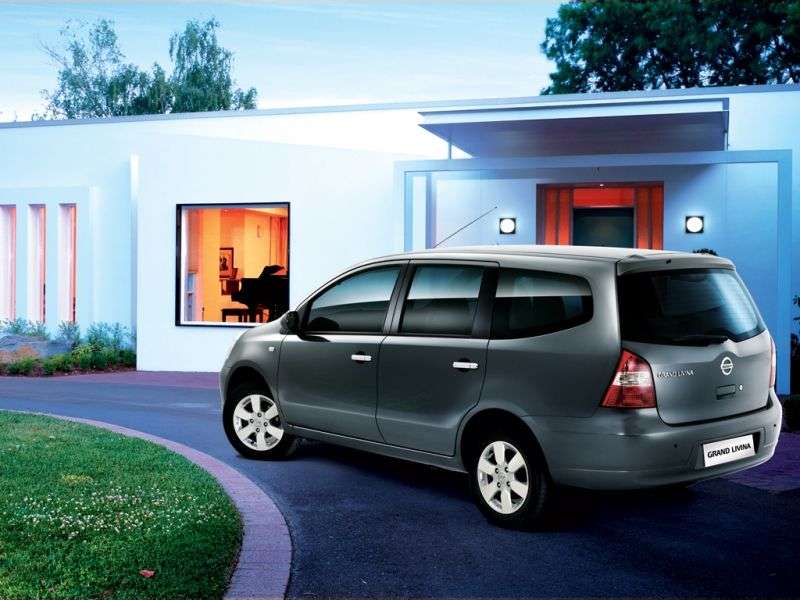 Nissan Livina Grand minivan pierwszej generacji, 5 drzwiowy 1.6 Flex Fuel AT (2007 obecnie)