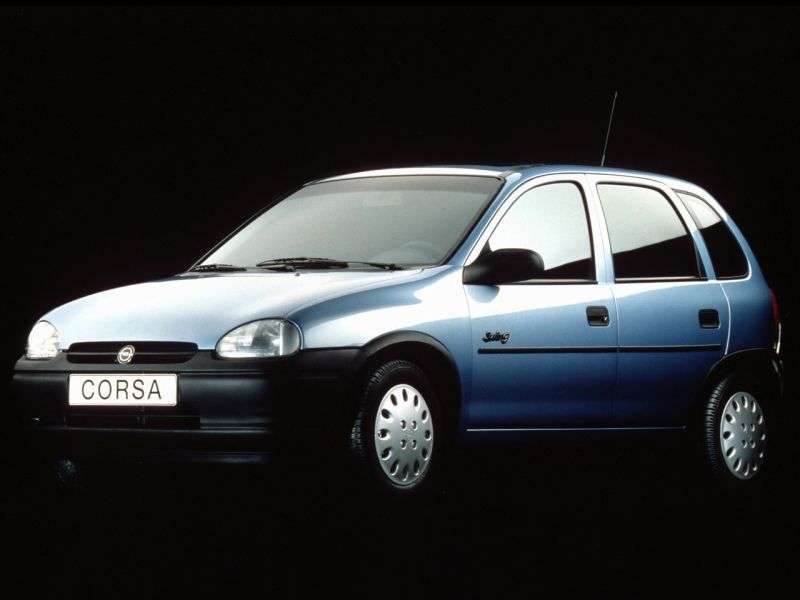 Opel Corsa B hatchback 5 drzwiowy 1,4 MT (1996 1997)