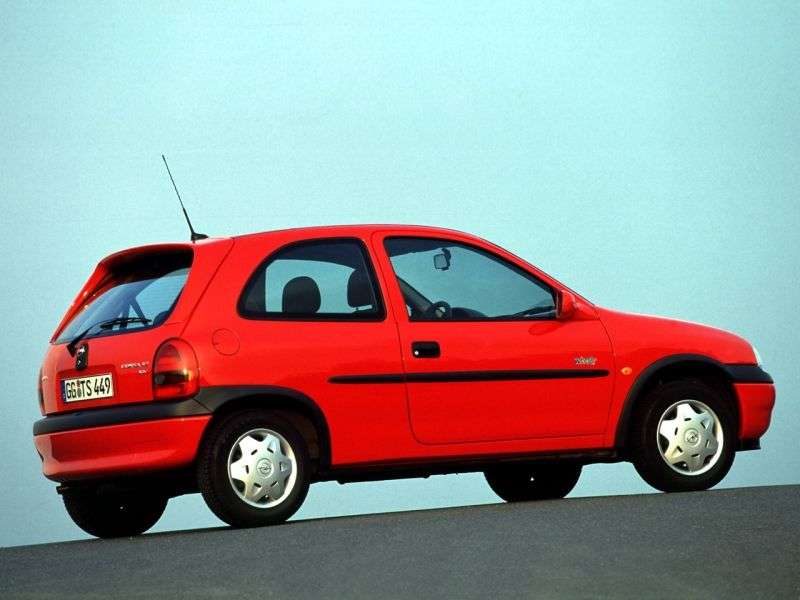 Opel Corsa B [restyling] 3 bit hatchback 1.5 TD MT (1997–2000)