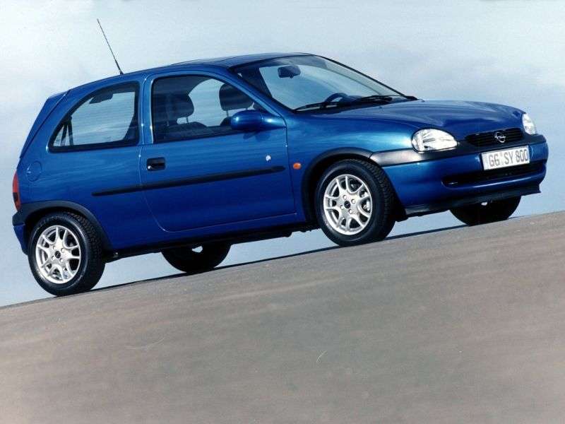 Opel Corsa B [restyling] 3 bit hatchback 1.5 TD MT (1997–2000)