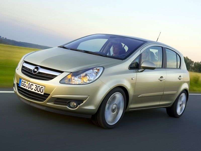 5 drzwiowy Opel Corsa D hatchback 1,2 mln ton (2006 2010)