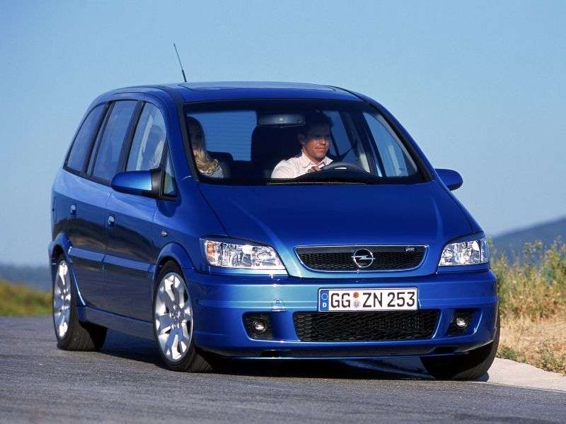Opel Zafira A [restyling] OPC minivan 5 dv. 2.0 Turbo MT (2003–2004)