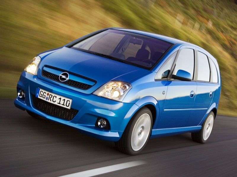 Opel Meriva pierwszej generacji [zmiana stylizacji] OPC minivan 5 drzwiowy. 1.6 Turbo MT (2004 2010)