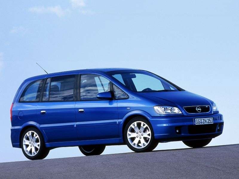 Opel Zafira A [zmiana stylizacji] OPC minivan 5 drzwiowy. 2.0 Turbo MT (2003 2004)