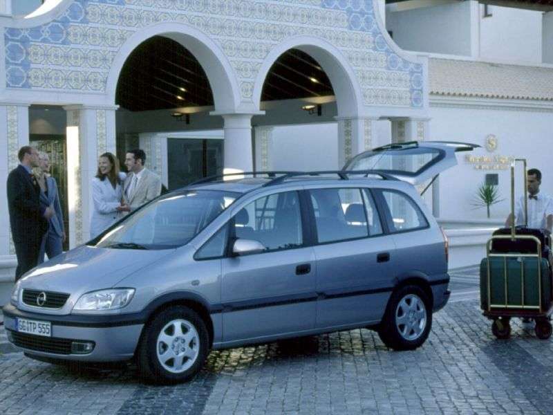 Opel Zafira Aminivan 5 bit 1.8 AT (1999–2000)