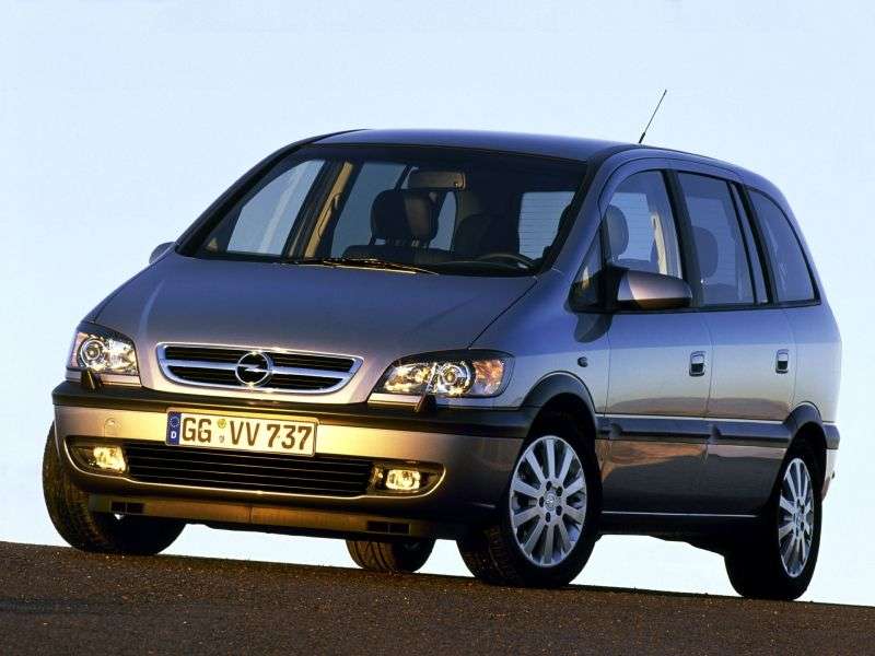 Opel Zafira A [restyled] 5 door minivan 2.2 AT (2003–2005)