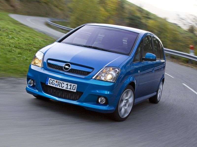 Opel Meriva pierwszej generacji [zmiana stylizacji] OPC minivan 5 drzwiowy. 1.6 Turbo MT (2004 2010)