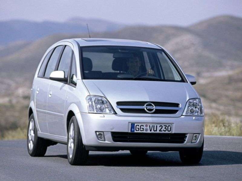 Opel Meriva minivan pierwszej generacji 1.6 MT (2003 2004)