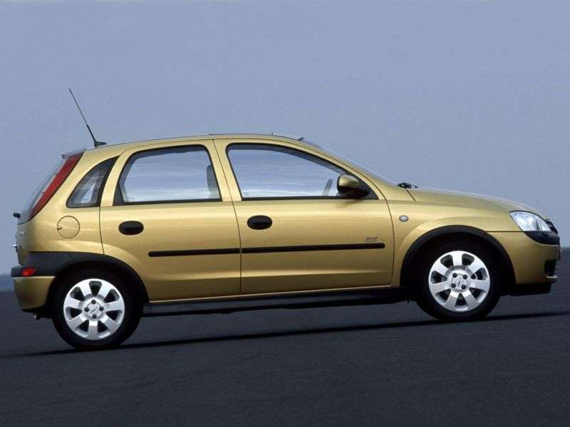 5 drzwiowy hatchback Opel Corsa 1,4 AT (2000 2003)