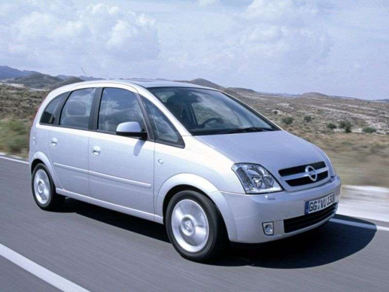 Opel Meriva minivan pierwszej generacji 1.6 MT (2003 2004)