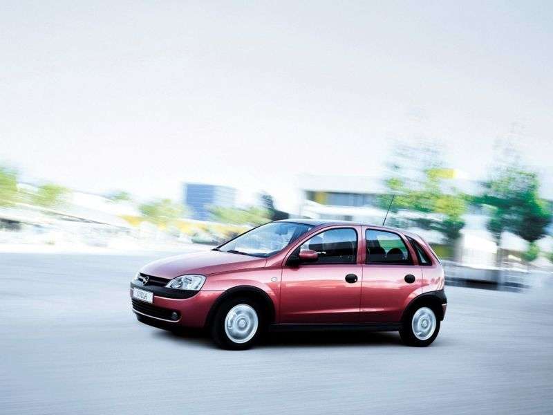 5 drzwiowy hatchback Opel Corsa 1.7 DI MT (2000 2003)