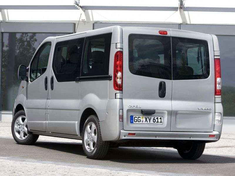Opel Vivaro 1.generacja [zmiana stylizacji] Minibus 2.0 CDTI ecoFLEX L1H1 2900 MT (2006 obecnie)