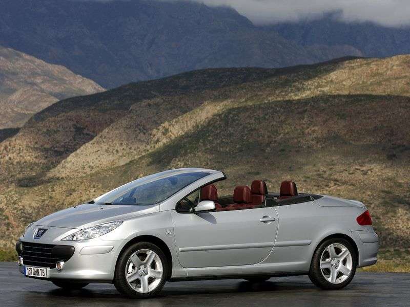 Peugeot 307 1st generation [restyling] 2.0 MT convertible (2005–2008)