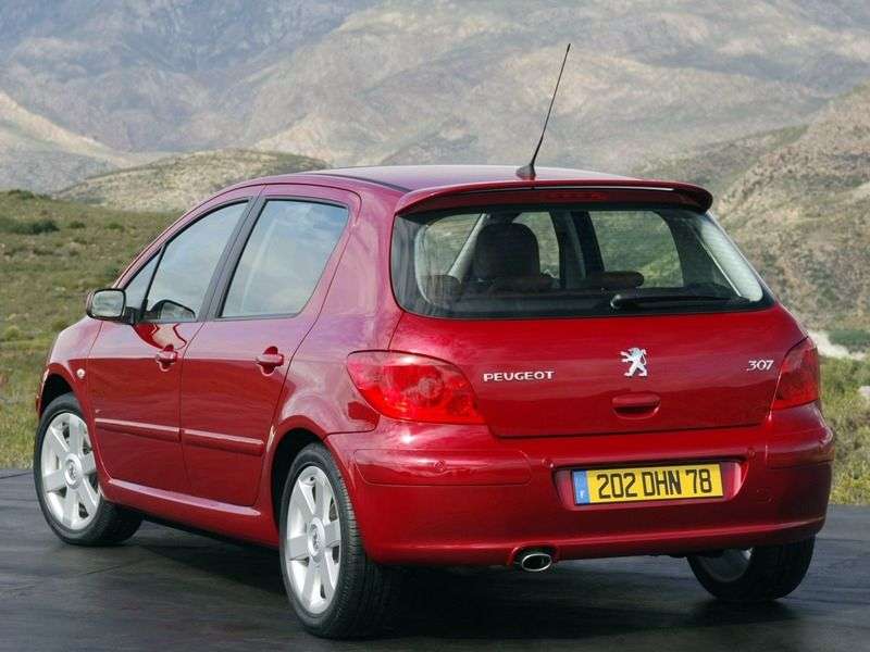 Peugeot 307 1st generation [restyling] 5 bit hatchback 1.6 AT (2005–2007)