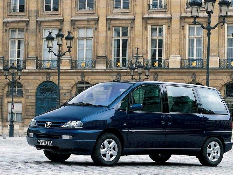 Peugeot 806 221 [restyled] minivan 2.0 MT (1999–2000)
