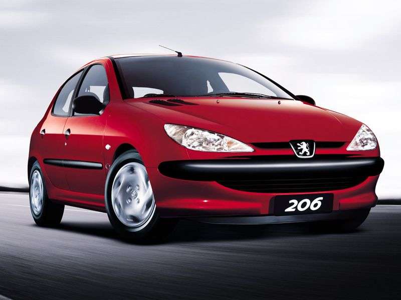 Peugeot 206 pierwszej generacji 5 drzwiowy hatchback 1.4 MT HDi (2002 2006)