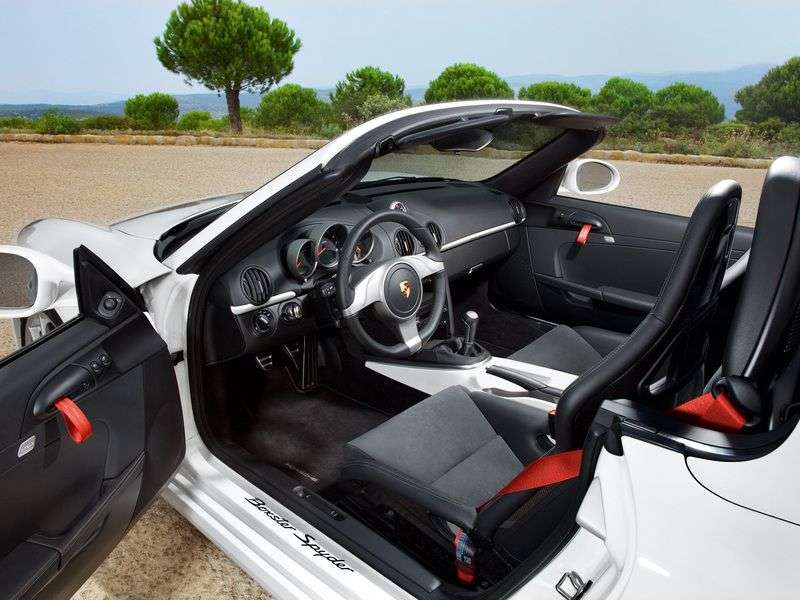 Porsche Boxster 987 [restyling] Spyder roadster 2 dv. 3.4 MT (2009–2010)
