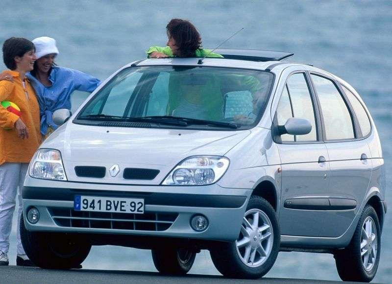 Renault Scenic 5 drzwiowy minivan pierwszej generacji [zmiana stylizacji]. 1.4 16 v MT (1999 2003)