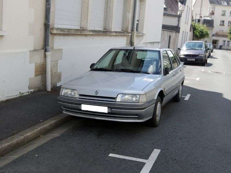 Renault 21 1st generation [restyled] hatchback 1.7 AT (1989–1994)