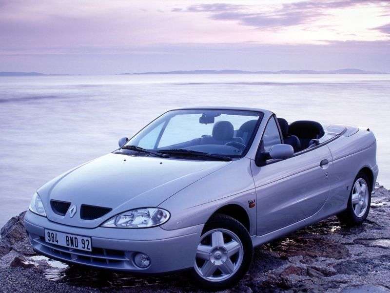 Renault Megane 1st generation [restyling] 1.6 MT convertible (1999–2003)
