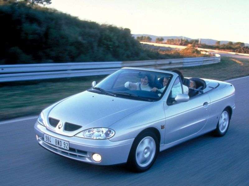 Renault Megane 1st generation [restyled] 1.4 MT convertible (1999–2003)