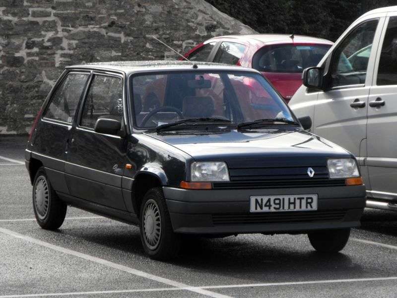 Renault 5 Supercinq [restyling] 3 bit hatchback 1.1 MT (1988–1990)