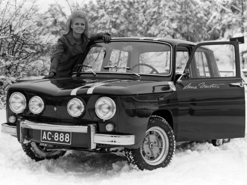 Renault 8 Gordini sedan pierwszej generacji 4 drzwiowy 1,1 mln ton (1965 1966)