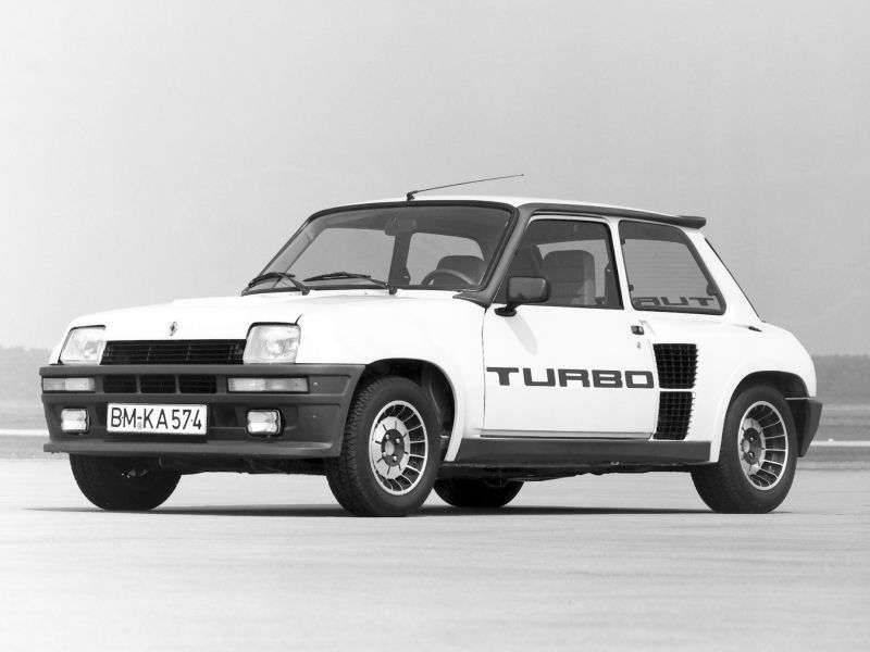 3 drzwiowy hatchback Renault 5 pierwszej generacji Turbo 1,4 T MT (1980 1985)