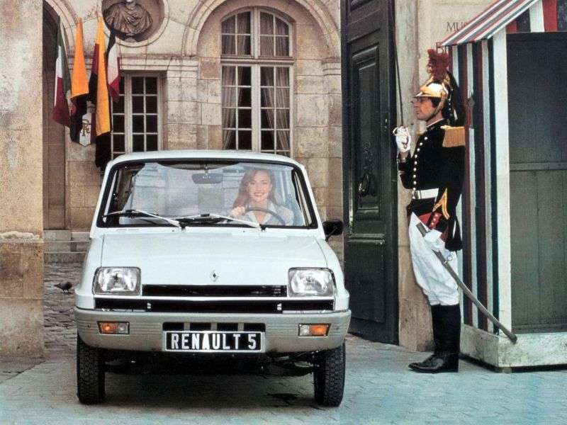 Renault 5 hatchback pierwszej generacji, 3 drzwiowy 1,0 MT (1974 1975)