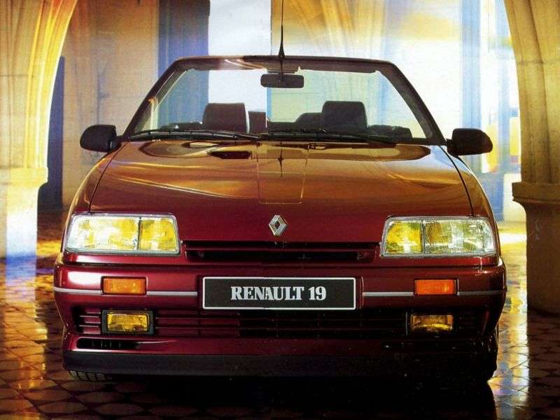 Renault 19 kabriolet pierwszej generacji 1.8 MT (1991 1992)