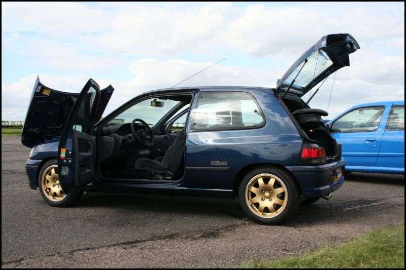 Renault Clio &bdquo;1. generacji&rdquo; &bdquo;Williams&rdquo; &bdquo;hatchback 3 drzwiowy&rdquo;. 2,0 MT (1993 1997)