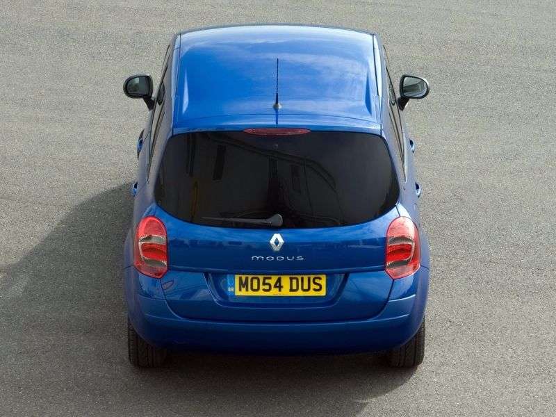 5 drzwiowy minivan Renault Modus Grand 2 generacji 1.2 AMT (2007–2012)