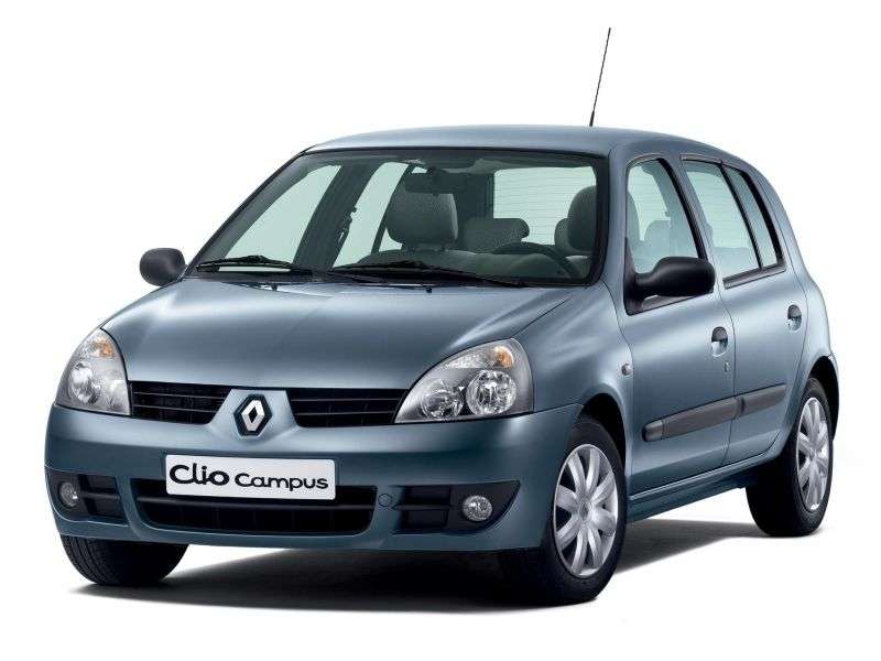 Renault Clio Campus [druga zmiana stylizacji] 5 drzwiowy hatchback. 1,4 MT (2006 2009)