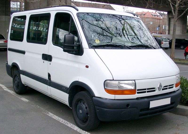 Renault Master drugiej generacji Minibus 2.5 D L2H2 MT (1998 2003)