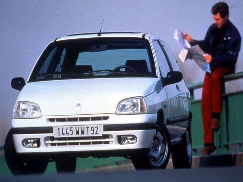 Renault Clio pierwszej generacji [zmiana stylizacji] hatchback 3 drzwiowy. 1,8 MT (1996 1998)
