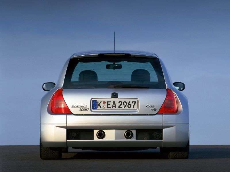 Renault Clio 2 generation V6 Sport hatchback 2 bit. 3.0 T MT (2000–2001)