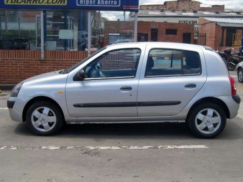 Renault Clio drugiej generacji [zmiana stylizacji] 5 drzwiowy hatchback. 1,9 D MT (2001 2005)