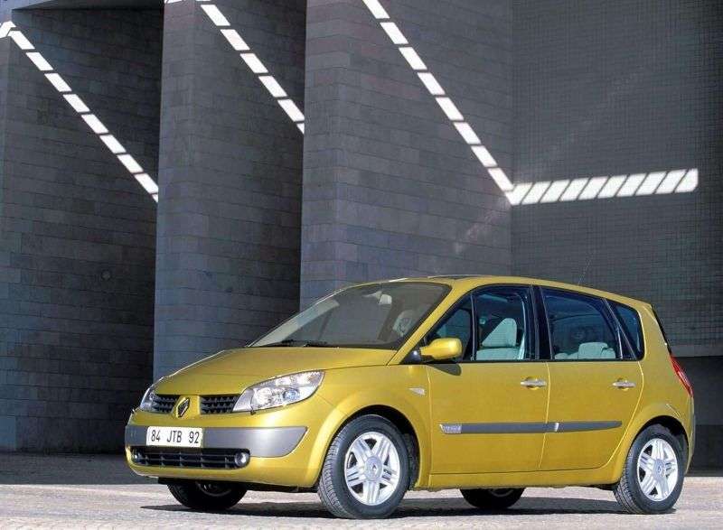 5 drzwiowy minivan Renault Scenic 2 generacji 2.0 AT (2003 2006)
