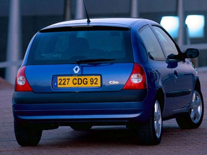 Renault Clio drugiej generacji [zmiana stylizacji] hatchback 3 drzwiowy. 1,4 AT (2001 2005)