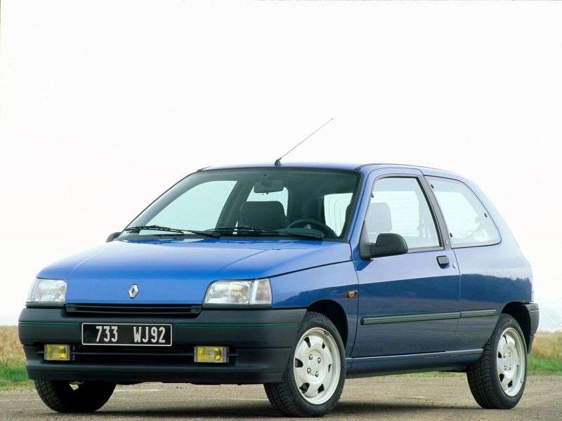 Renault Clio 3 drzwiowy hatchback pierwszej generacji 1,9 D MT (1991 1996)