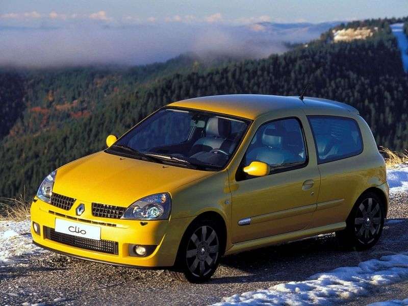 Renault Clio II generacji [zmiana stylizacji] RS hatchback 3 drzwiowy. 2,0 T MT (2001 2005)